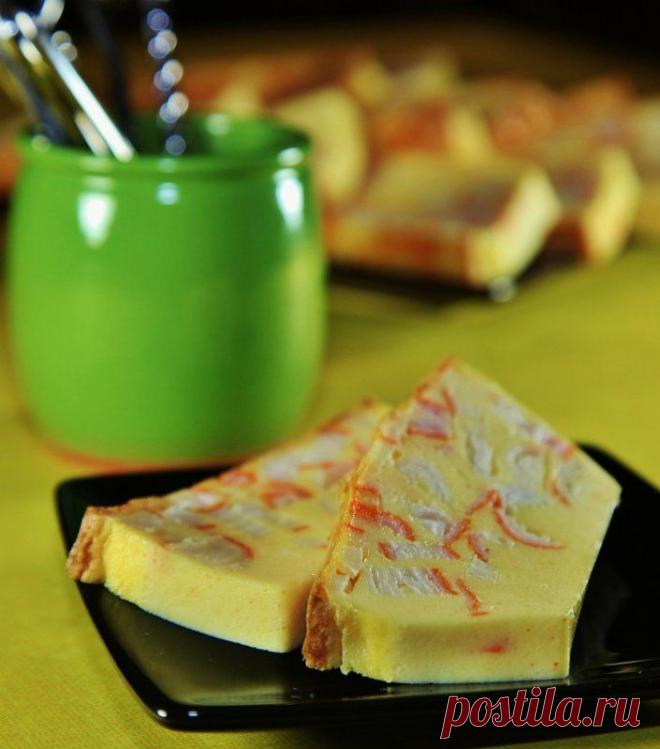 Флан с крабовыми палочками "Посейдоново яство"