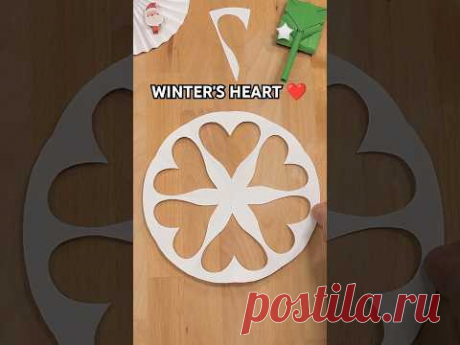 HOW TO MAKE A SNOWFLAKE WINTER’S HEART | CHRISTMAS DECORATION INCL ART