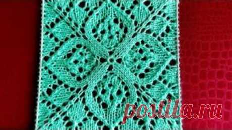 Узор спицами из центра