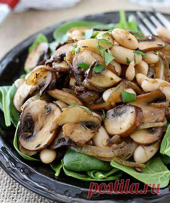 Рецепт салата фасоль с грибами на зиму - Грибы на зиму . 1001 ЕДА вкусные рецепты с фото!