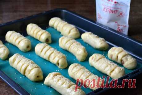 Булочки с сосисками - Простые рецепты Овкусе.ру