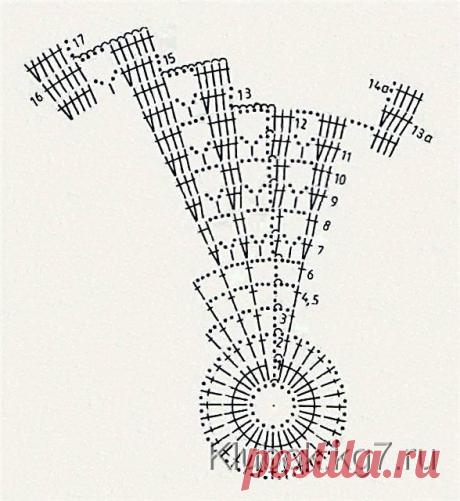 Белая спиральная салфетка | Клубок