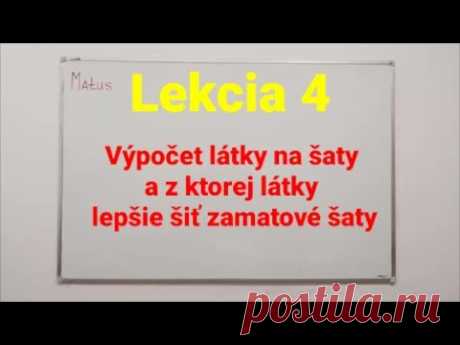 Výpočet látky na šaty a z ktorej látky lepšie šiť zamatové šaty