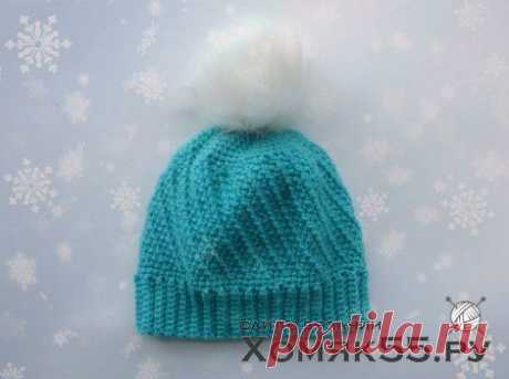 Шапка с помпоном крючком » Хомяк55.ру