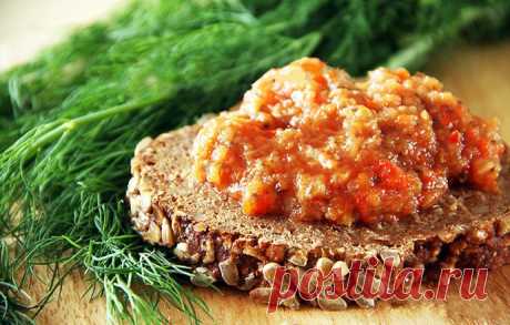 Баклажановая икра с чесноком — MEGOCOOKER