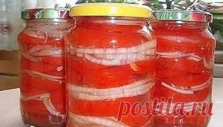 Закуска из помидоров с луком к шашлыку 

Вот это закуска! Густая часть закуски идеально гарнирует шашлык, а маринадом поливается мясо при жарке. Подойдет для мясных блюд и просто как отдельное блюдо.
Ингредиенты:
— 15 крупных астраханских …