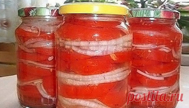 Закуска из помидоров с луком к шашлыку 

Вот это закуска! Густая часть закуски идеально гарнирует шашлык, а маринадом поливается мясо при жарке. Подойдет для мясных блюд и просто как отдельное блюдо.
Ингредиенты:
— 15 крупных астраханских …
