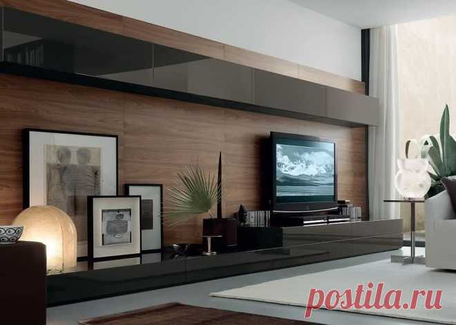 Телевизор на стене в гостиной: 6 вариантов оформления, которые вы оцените