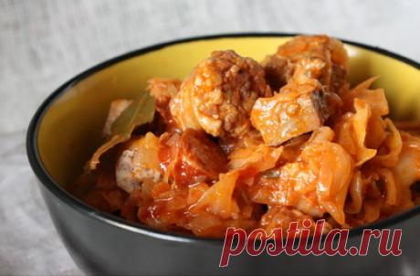 Капустная солянка с мясом