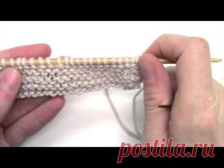 Еще один способ закрытия петель иглой
Sewn Bind Off