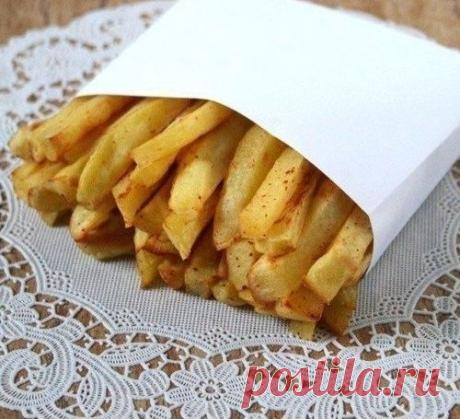Аппетитный картофель фри без капли масла. Хрусти с удовольствием!