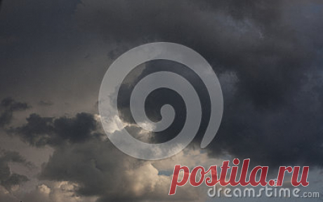 Black Terrible Cloud Stock Photo - Image: 92302691