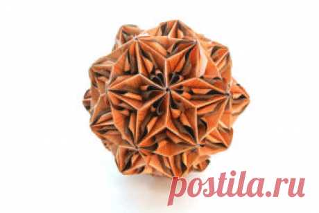 Кусудама Муравьиный лев по схеме Silvana Betti Mamino | Медиа база кусудам