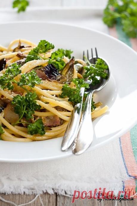 Попробуем жизнь на вкус?! - Carbonara ai carciofi / Паста Карбонара с артишоками