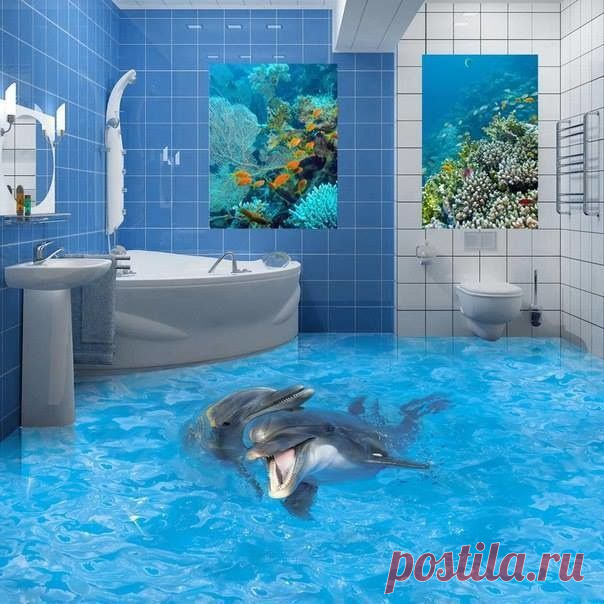 Фантастические полы в ванной