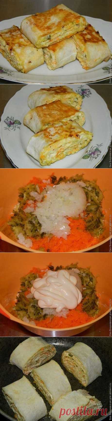Хрустящая закуска в лаваше.