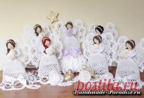 Игрушка "Ажурный ангел" крючком. Схемы. / Handmade-Paradise