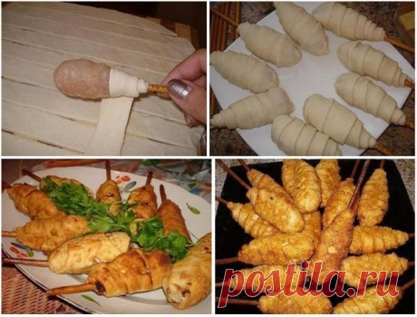 Ложные куриные ножки - У нас так ЛОЖНЫЕ КУРИНЫЕ НОЖКИ. Интересный рецепт. Давно его искала. Лет десять назад пробовала на крестинах это блюдо. Оооочень понравилось. Предлагаю и вам приготовить. что нам потребуется: Для теста: 250г...
