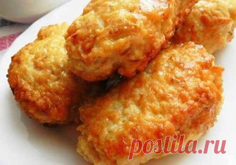 Пышные куриные котлеты с овсяными хлопьями