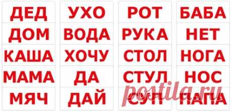 Методика Глена Домана. Особенности методики. Карточки Домана