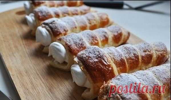 ТРУБОЧКИ С БЕЛКОВЫМ КРЕМОМ