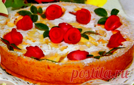 Как приготовить яблочный пирог "Розовая мечта"