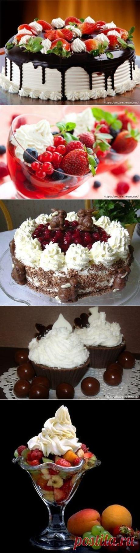КРЕМЫ ДЛЯ ПИРОЖНЫХ И ТОРТОВ.