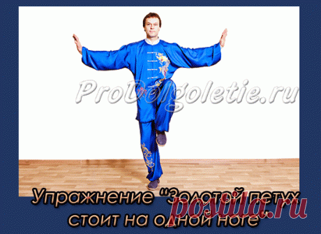 Упражнение "Золотой петух стоит на одной ноге