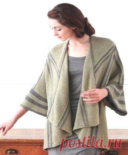 Супер-кимоно спицами. Все размеры