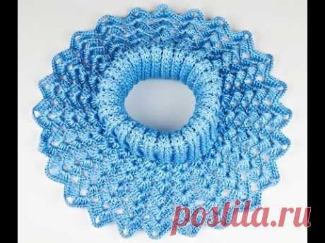 Манишка Ажурная крючком - 2 часть - crochet lace dickey