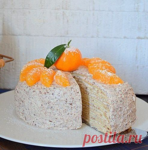 Блинный торт с шоколадом