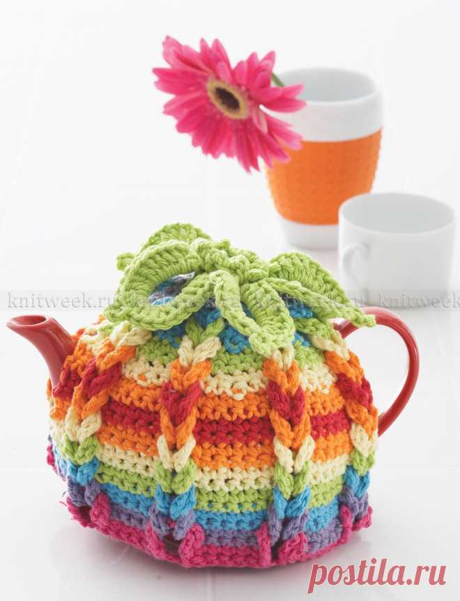 Чехол для чайника китайская роза на knitweek.ru