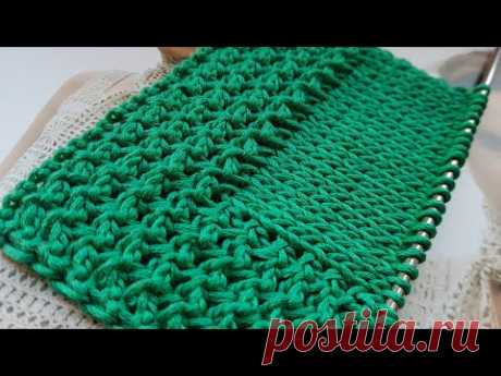 Супер идея для планки на спицах🌹knitting pattern.