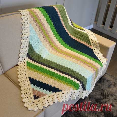 Красивые пледы крючком. Описание и схемы вязания | Вязание с Paradosik_Handmade | Дзен