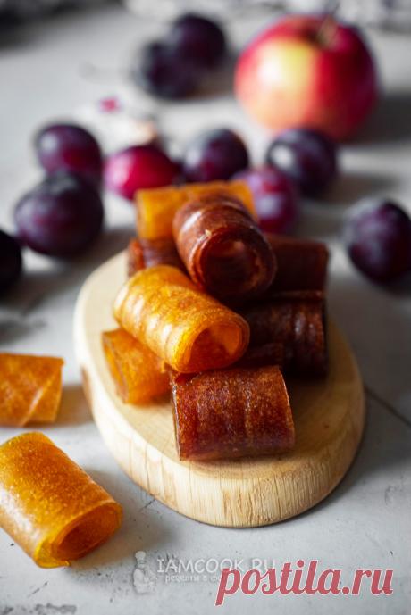 Пастила из яблок и слив в духовке — рецепт с фото пошагово