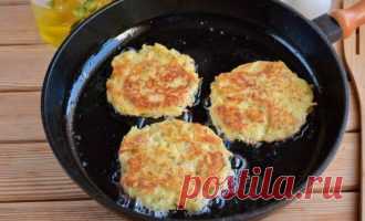 Дранички с ветчиной, сыром и зеленью
