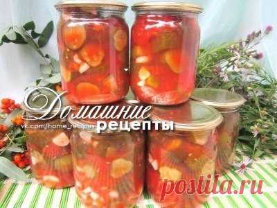 Огурцы в томате на зиму: рецепт консервирования