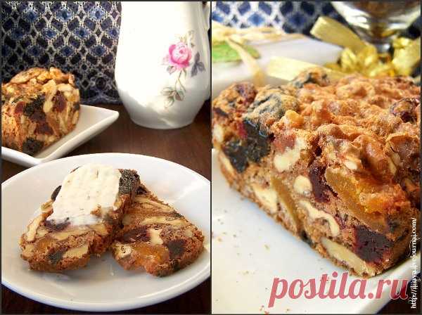 Праздничный фруктовый кекс