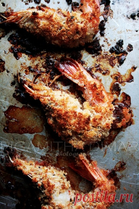 Понятия и записи начинающего кулинара • Приготовление запеченных кокосовых креветок с ананасом и манго...