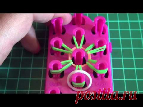 Мини ЦВЕТОК, Радужки Rainbow Loom