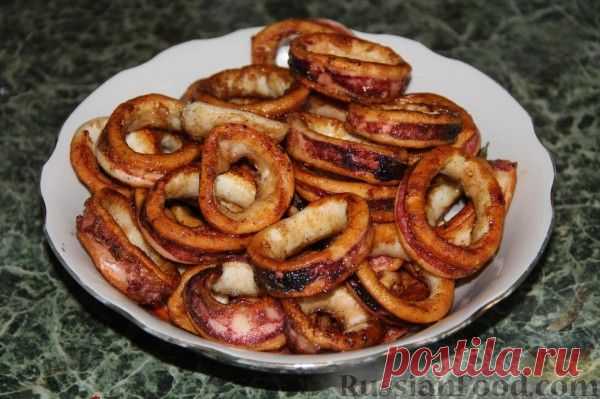 Рецепт: Жареные кальмары на RussianFood.com