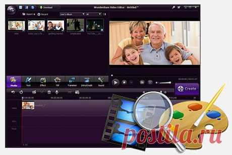 Wondershare Video Editor.
Самое простое в использовании домашнего редактирования видео программное обеспечение с особенностями редактирования позволяет легко сшить вместе видеоклипы, музыку и текст, применять эффекты и получить профессионально выглядящие домашнее видео в считанные минуты.