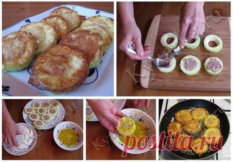 Кабачки с мясом в кляре по-домашнему!