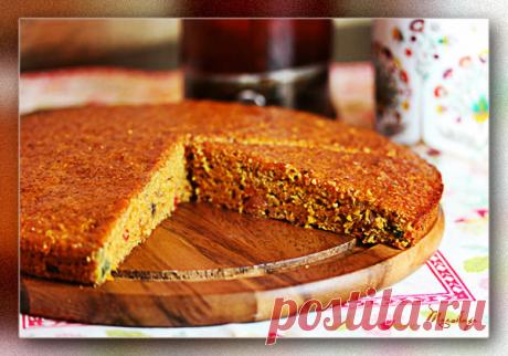 Постный морковно-апельсиновый кекс