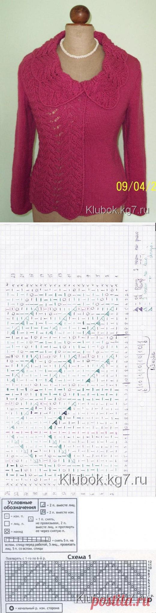 Жакет спицами
