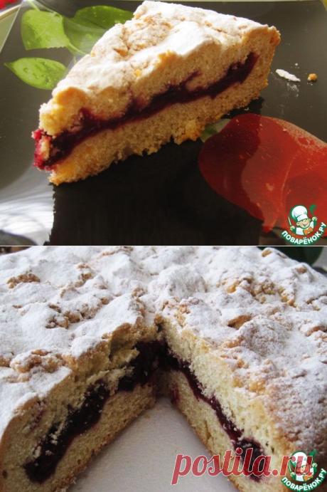 Песочный пирог &quot;Снежинка&quot;