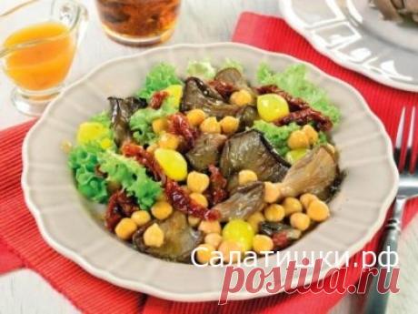 РЕЦЕПТ СЫТНОГО ПОСТНОГО САЛАТА С ВЕШЕНКАМИ И НУТОМ » Рецепты вкусных салатов