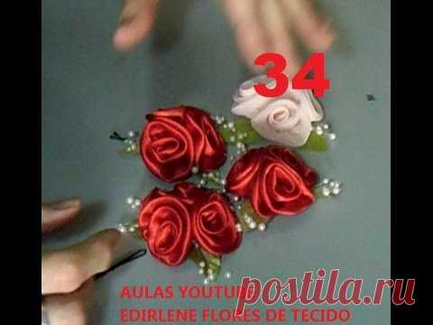AULA 34: ARRANJOS DE ROSAS ROCOCÓ DE CETIM