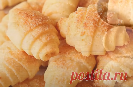 ТВОРОЖНЫЕ Рогалики!🥐 ПРОСТОЙ РЕЦЕПТ за МИНУТЫ