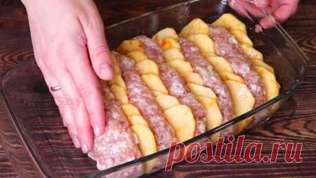 Вкуснота из фарша и картошки! Быстрый УЖИН!👍
